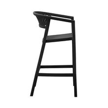 Set de 2 Sillas para Bar Salvador, Negro, con Reposa Pies Doble Proposito