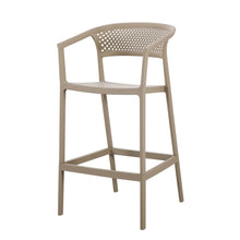 Set de 2 Sillas para Bar Salvador, Taupe, con Reposa Pies Doble Proposito