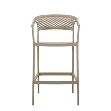 Set de 4 Sillas para Bar Salvador, Taupe, con Reposa Pies Doble Proposito