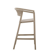 Set de 2 Sillas para Bar Salvador, Taupe, con Reposa Pies Doble Proposito