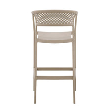 Set de 2 Sillas para Bar Salvador, Taupe, con Reposa Pies Doble Proposito