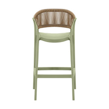 Set de 2 Sillas para Bar Balí, Verde, Doble Propósito con Reposa Pies
