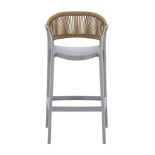 Set de 4 Sillas para Bar Balí, Gris, Doble Propósito con Reposa Pies