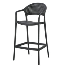 Set de 4 Sillas para Bar Curitiva, Negro, con Reposa Pies Doble Proposito