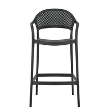 Set de 4 Sillas para Bar Curitiva, Negro, con Reposa Pies Doble Proposito