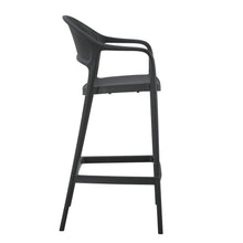 Set de 2 Sillas para Bar Curitiva, Negro, con Reposa Pies Doble Proposito