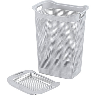 Cesta para Ropa Linum Rectangular Gris Capacidad 50L