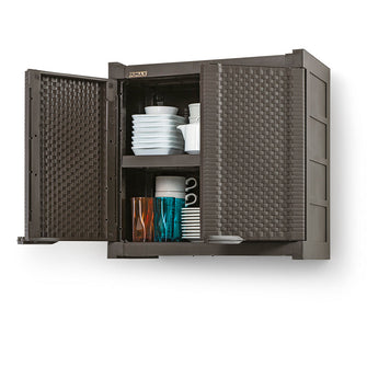 Armario Gabinete Rattan Wengue