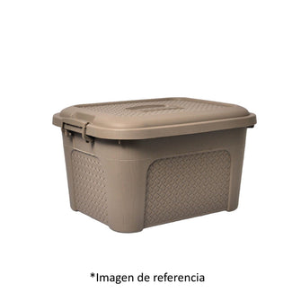 Caja Multiusos Rattan de 10 Litros Nude