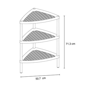 Mesa Multiusos Triangular Shia Blanco