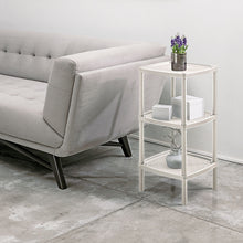 Mesa Multiusos Cuadrada de 3 Niveles Taupe