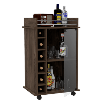 Bar Dukaty, Chocolate, con Rodachines Para Su Fácil Desplazamiento