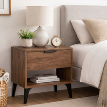 Set X 2 Mesas De Noche Bony con Puerta 50x40x30cm Madera