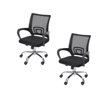 Kit por 2 Silla para Oficina Escritorio - Negro