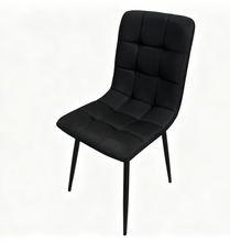 Set de 4 Sillas Flex, Color Negro, con Espaldar y Diseño Moderno