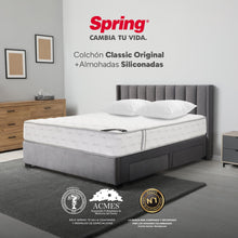 Combo Colchón Spring Classic Original Doble 140X190 Cm + Set Almohada Siliconada