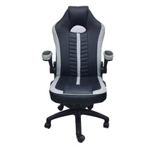 Silla Gamer Rismel, Negro y Gris, con altura ajustable