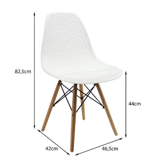 Silla Air Eames Para Sala Comedor Restaurante - Blanca