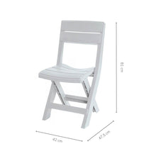 Silla Plástica Plegable Luma Gris, Gris