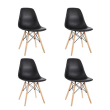 Set 4 Silla de Comedor Eames Negro