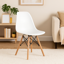 Set 2 Sillas De Comedor Eames De Polipropileno Blanco