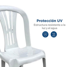 Silla Plástica Sira Blanca, Blanco