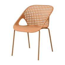Silla Senit con Brazos, Color Naranja, Con espaldar y diseño Moderno X4