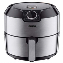 Freidora Imusa Easy Fry y Grill 2En1 4.2L, Gris y Negro