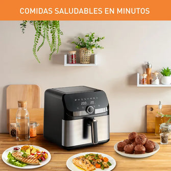 Freidora de Aire Imusa Easy Fry Mega 7,5L Digital, Plateado