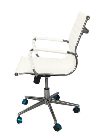 Silla Para Oficina Escritorio Gerencial OR -3301 Baja Blanca