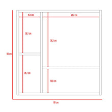Gabinete de Baño Depp, Miel, con Puerta Espejo Biselado y Dos Entrepaños