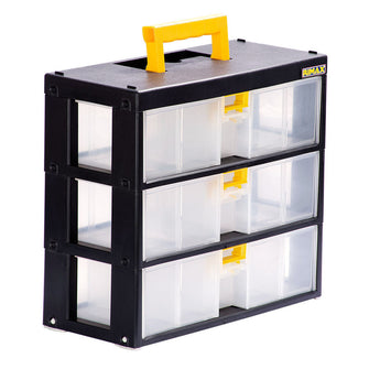Caja Organizadora Modular Gavetas 3x80 Milimetros Negro