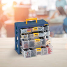Caja Organizadora Modular Gavetas 2x40 + 2x80 Milímetros Azul Petróleo