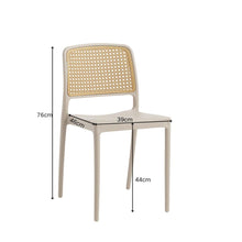 Set de 4 Sillas Texas, Color Taupe y Beige, con Espaldar Transpirable
