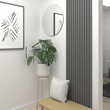 Panel Art 3D Decorativo, Plata Oscuro, para decorar tus espacios X2 - VIRTUAL MUEBLES