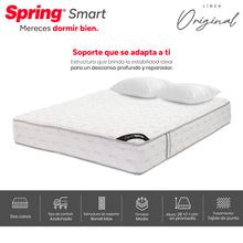 Colchón Spring Smart 140X190 Gratis Set Almohadas Siliconadas