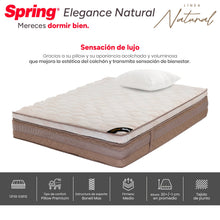 Colchón Spring Elegance Natural Semidoble 120X190 Cm  Gratis Almohada Siliconada
