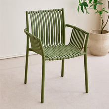 Silla Madrid con Brazos, Color Verde Olivo, Con espaldar y diseño Moderno X4