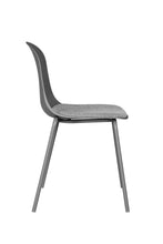 Set de 4 Sillas con Cojín Aiara, Color Gris Oscuro, Diseño Moderno