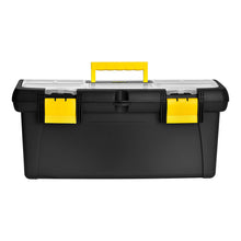 Caja Herramientas 22" con Tapa Organizadora Cerradura Plástica Negro