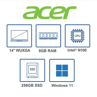 Portátil Acer 14 Pulgadas  C0S2 Celeron Plateado