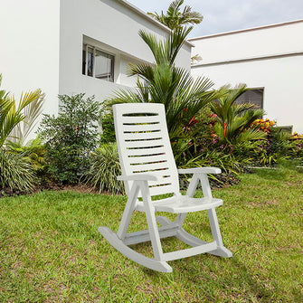 Silla Mecedora Blanca