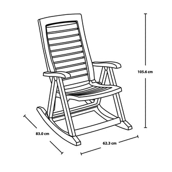 Silla Mecedora Blanca