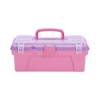 Caja Vanity 12" para Organización Vanity Rosado-Lila