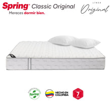 Combo Colchón Spring Classic Original Doble 140X190 Cm + Set Almohada Siliconada
