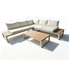 Set de Terraza Amalfi, Beige, con Diseño Inteligente, Minimalista y Funcional