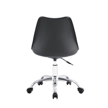 Silla de Escritorio Jetix, Negro, Giratoria y acolchada con base metálica