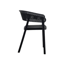 Set de 2 Sillas Manaos, Negro, con Espaldar Minimalista y Diseño Moderno