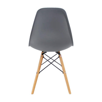 Kit por 6 sillas Eames Patas En Madera para comedor, sala, restaurante - Gris