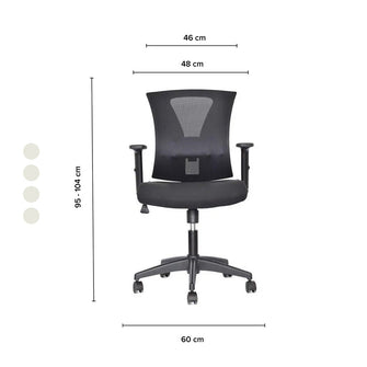 Silla de Oficina Gerente Niza, Negro